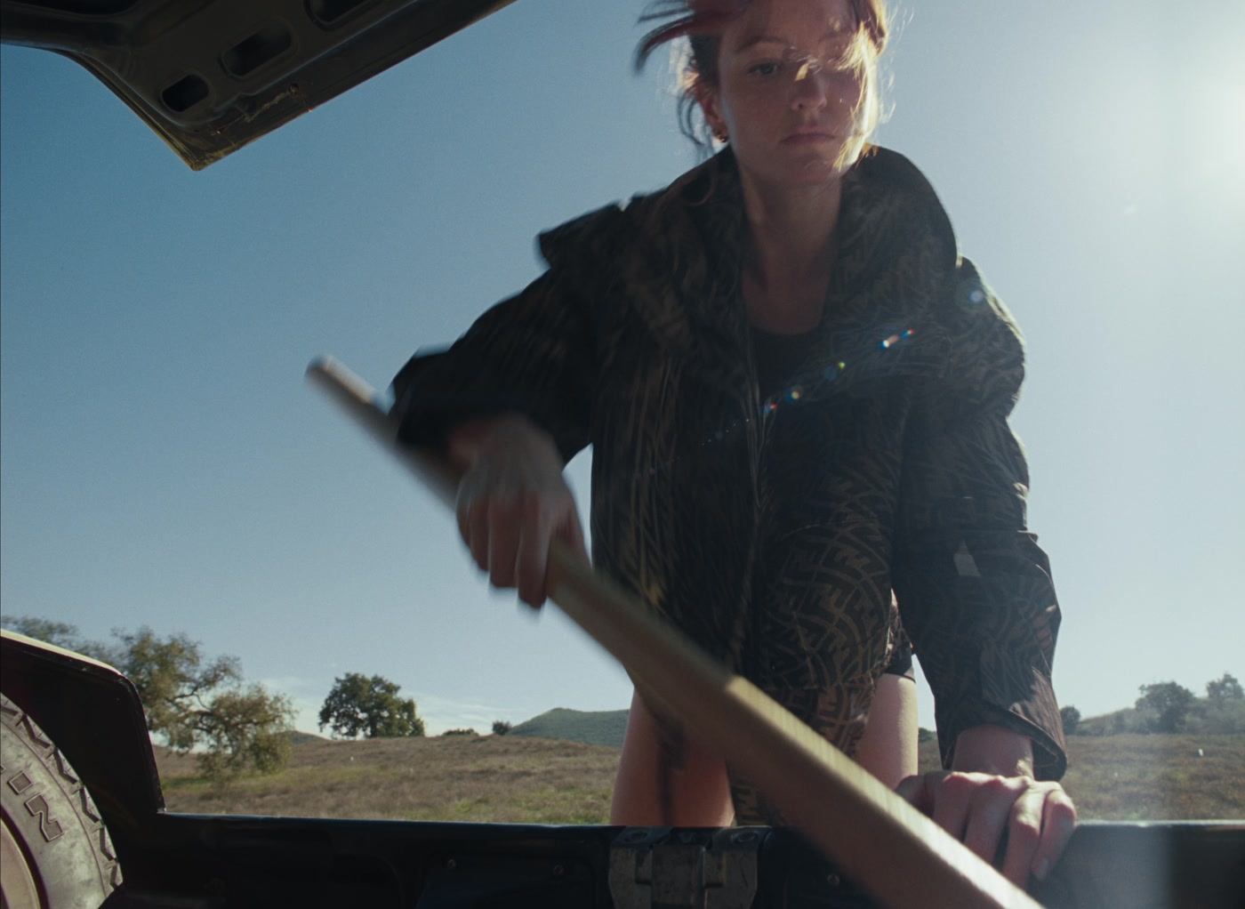 Film still from Short film — She’s Digging